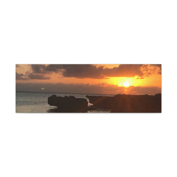 Cayman Sunset Meditation Art - Canvas Gallery Wrap