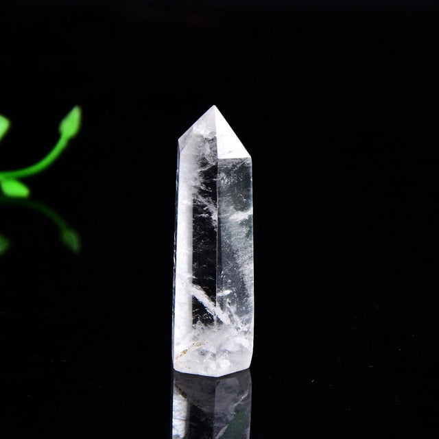 Natural Crystal Clear Quartz Point Healing Stone Wand