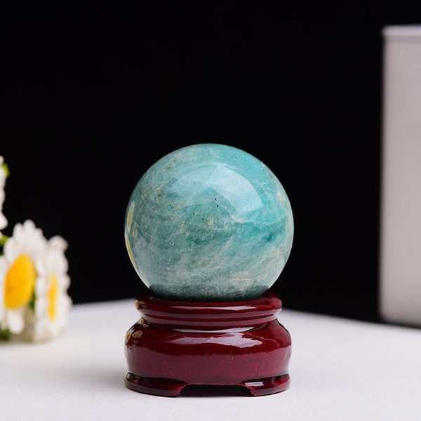 Crystal Ball Polished Globe Massaging Ball Reiki Healing Stone