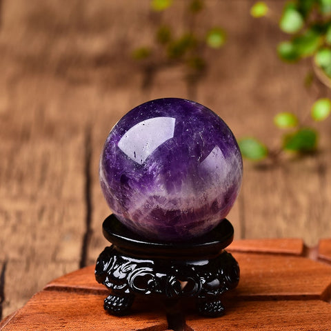 Crystal Ball Polished Globe Massaging Ball Reiki Healing Stone